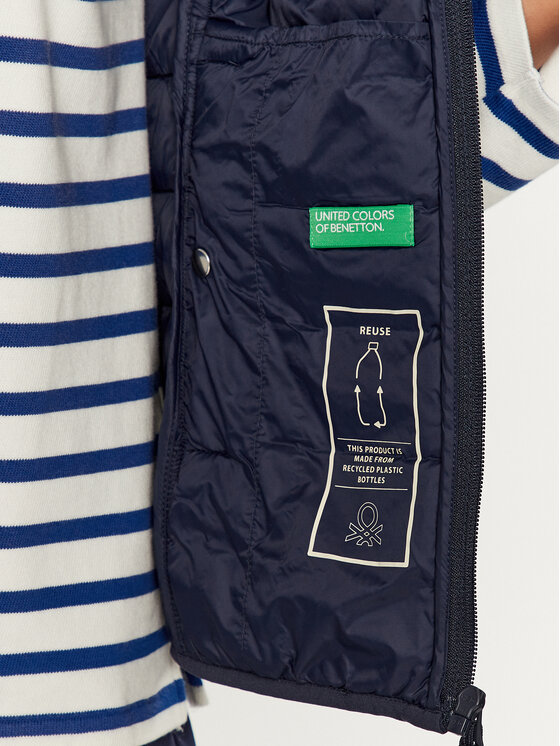 United Colors Of Benetton United Colors Of Benetton Bezrękawnik 2TWDDJ003 Granatowy Regular Fit