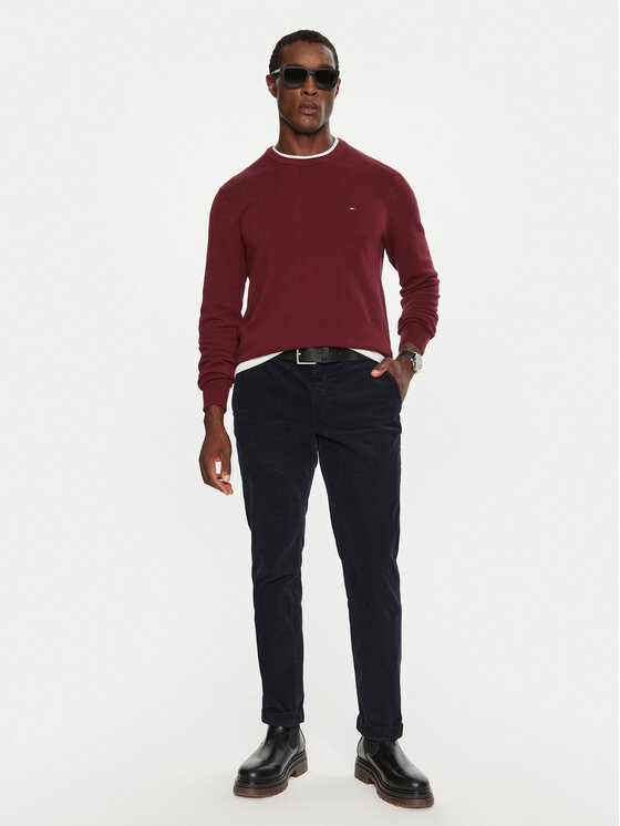 Tommy Hilfiger Tommy Hilfiger Szövet nadrág MW0MW32932 Sötétkék Regular Fit