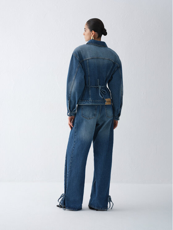 La Mania La Mania Giacca di jeans HAIM Blu Basic Fit