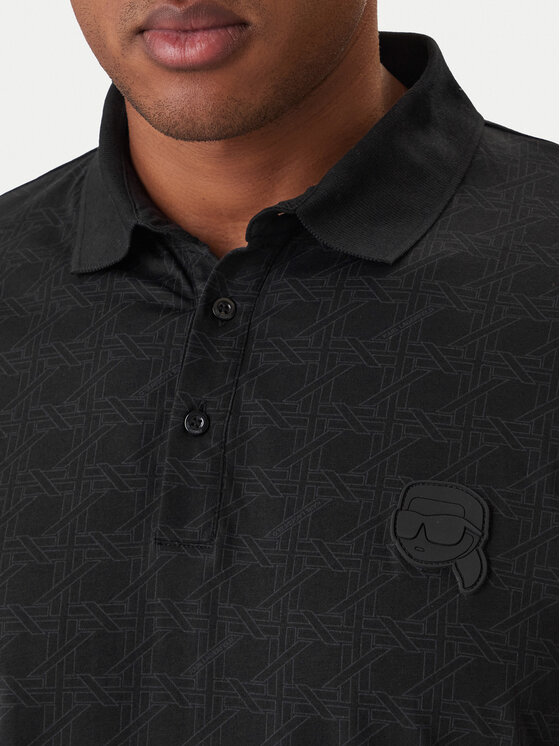 KARL LAGERFELD KARL LAGERFELD Polokošeľa 745071 561251 Čierna Regular Fit