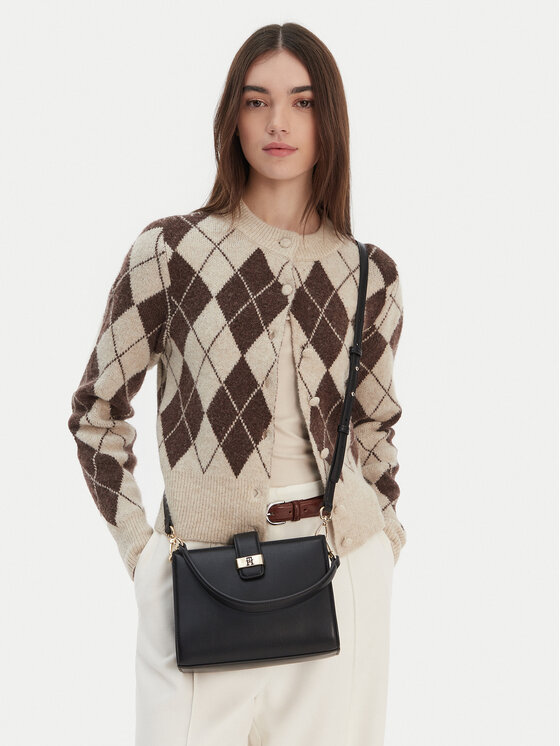Tommy Hilfiger Tommy Hilfiger Kabelka Th Heritage Mini Satchel AW0AW18286 Čierna