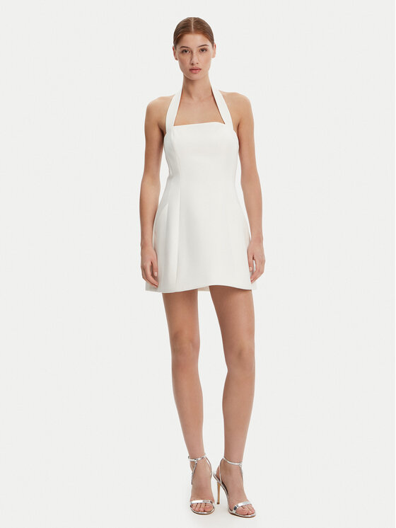 BARDOT BARDOT Rochie cocktail 59857DB1 Alb Slim Fit