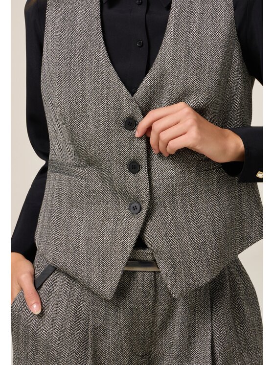 Oltre Oltre Giacca di transizione L007R100061N023 Grigio Slim Fit