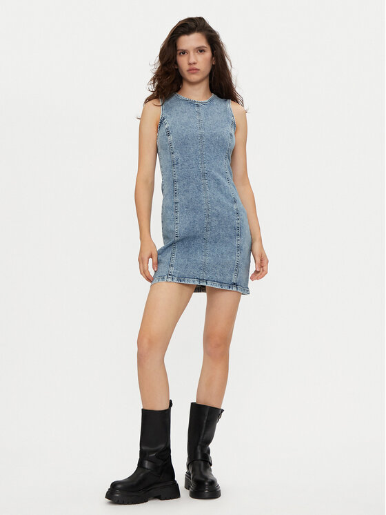 Gina Tricot Gina Tricot Vestito di jeans 22819 Blu Regular Fit
