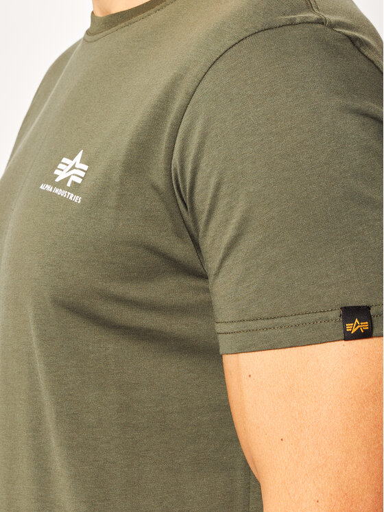 Alpha Industries Alpha Industries T-Shirt Basic 188505 Zielony Regular Fit