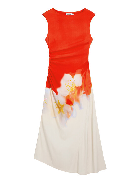 Desigual Desigual Лятна рокля Lida 26SWVW18 Оранжев Regular Fit