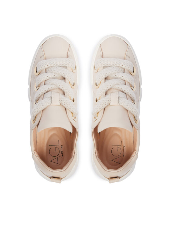 AGL AGL Sneakersy Soft Bubble D938055PGS Krémová
