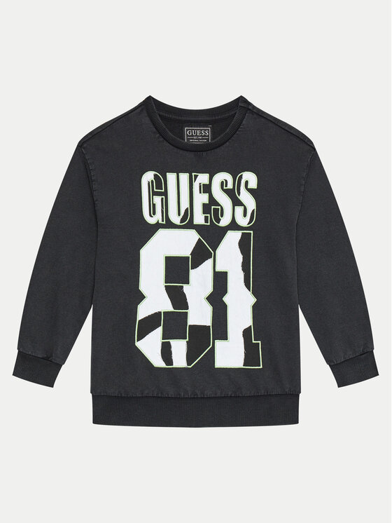 Guess Guess Μπλούζα L4YQ08 KA6R4 Μαύρο Regular Fit