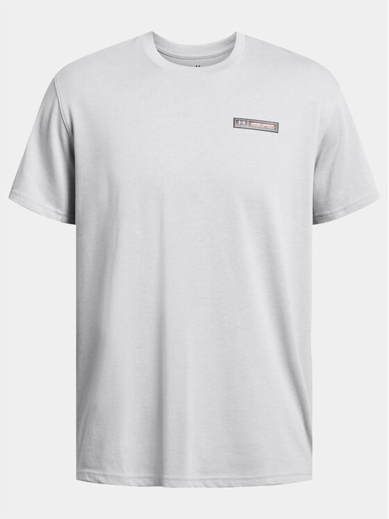 Under Armour Under Armour T-Shirt Ua Hw Armour Label Ss 1382831-011 Grau Loose Fit