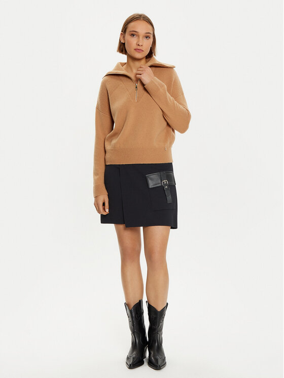 Liu Jo Liu Jo Rollkragenpullover WF4435 MS009 Braun Regular Fit