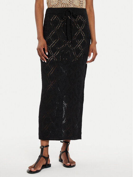 TWINSET TWINSET Pouzdrová sukně 242TP3453 Černá Slim Fit