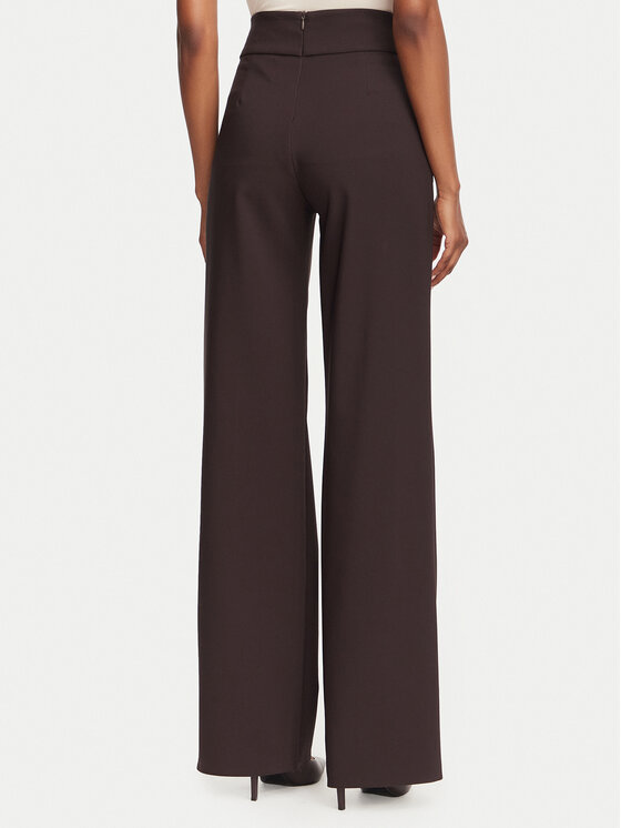 Rinascimento Rinascimento Pantaloni di tessuto CFC0130433003 Marrone scuro Regular Fit