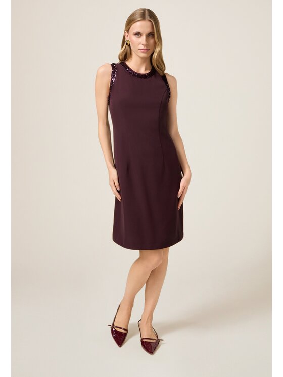 Oltre Oltre Vestito da giorno 7029R005035N036 Bordeaux Slim Fit