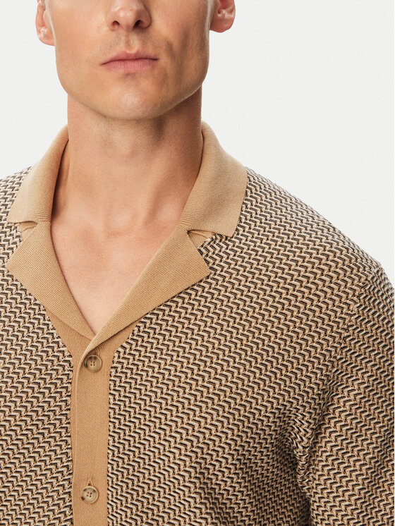 BOSS BOSS Риза H-Lomare 50570555 Кафяв Regular Fit