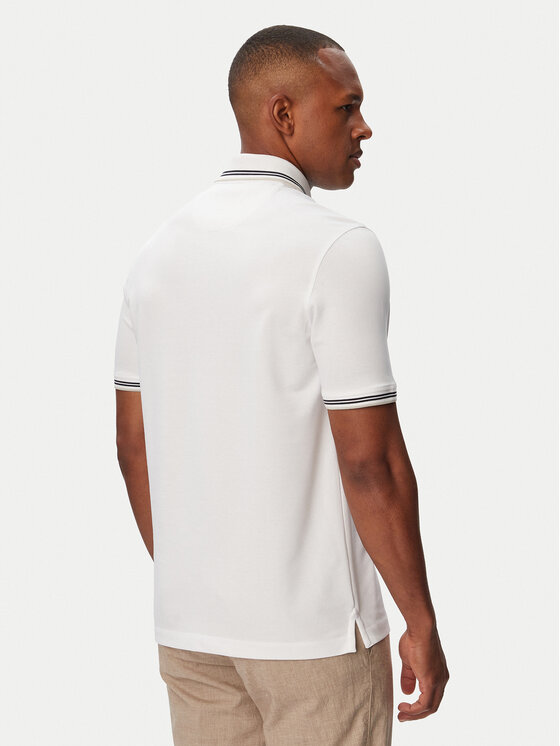 Bugatti Bugatti Polo särk 8150-15031E Valge Regular Fit