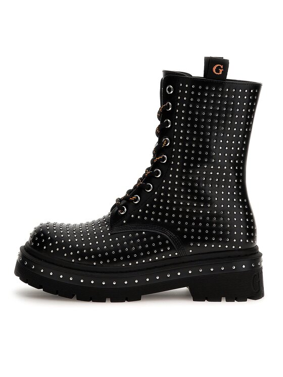 Guess Guess Šnurovacia obuv Joya FL7JYA PEL10 Čierna