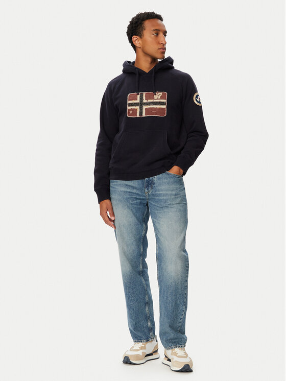 Napapijri Napapijri Світшот Sweat H NP0A8BBQ Cиній Regular Fit