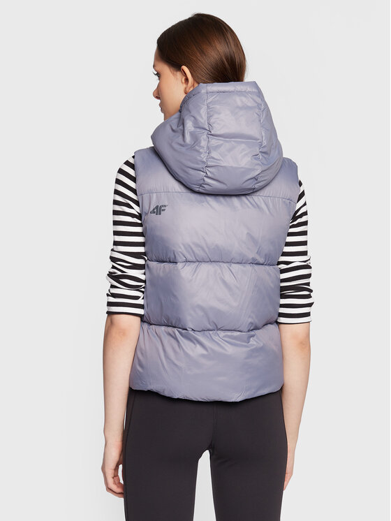 4F 4F Bezrękawnik H4Z22-KUDP004 Granatowy Relaxed Fit