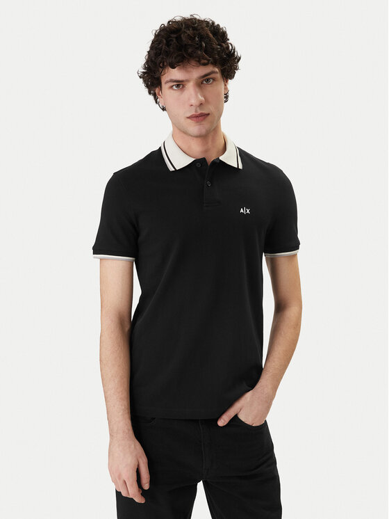 Armani Exchange Armani Exchange Polokošeľa XM002350 AF10366 UC001 Čierna Regular Fit