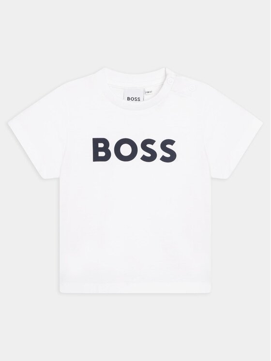 BOSS Boss Marškinėliai J05P12 M Balta Regular Fit