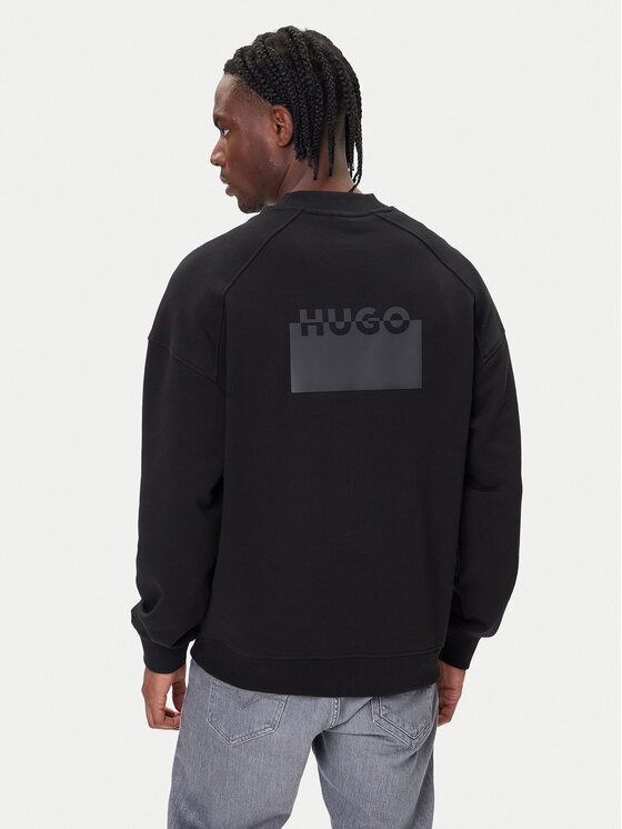 HUGO HUGO Bluza Delastcrew 50546672 Czarny Relaxed Fit