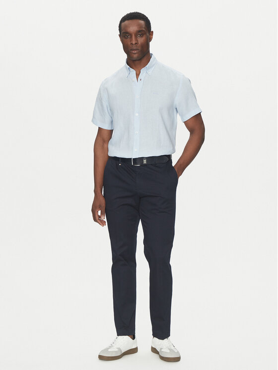 BOSS BOSS Koszula H-Roan 50539352 Błękitny Slim Fit