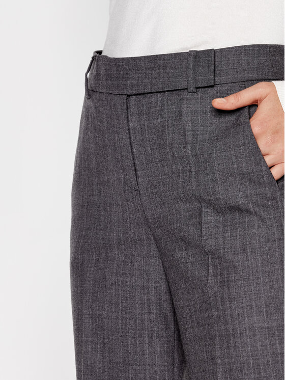 MICHAEL Michael Kors MICHAEL Michael Kors Штани з тканини Derby MF03HBSESJ Сірий Regular Fit