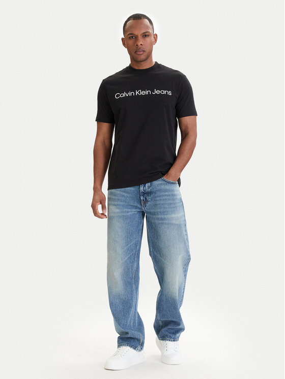 Calvin Klein Jeans Calvin Klein Jeans T-shirt LV04RAB810 Crna Regular Fit