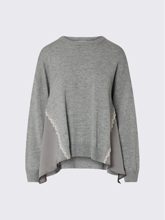 Liu Jo Liu Jo Sweter WF6290MA16R02050 Szary Regular Fit