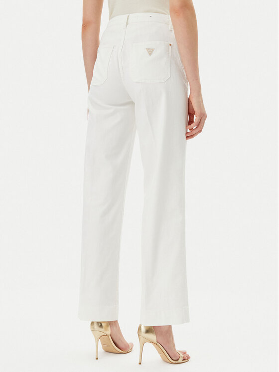 Guess Guess Τζιν W5GA2J D5N71 Λευκό Wide Leg