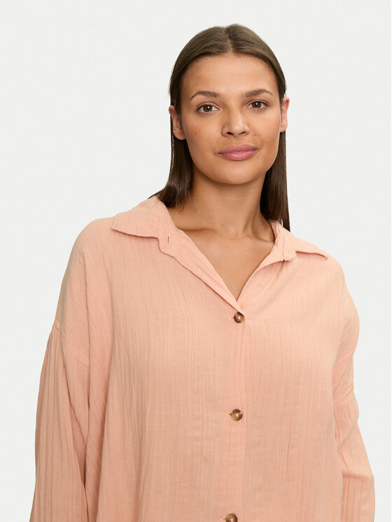 Roxy Roxy Krekls Morning Time ERJWT03613 Koraļļu Regular Fit