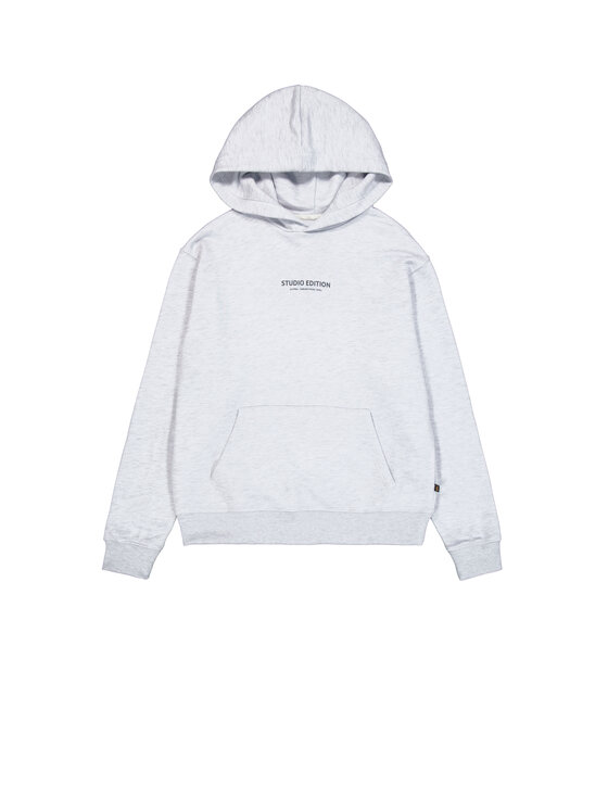 Alpha Industries Alpha Industries Bluza Studio Edition Backprint Hoodie Szary Loose Fit