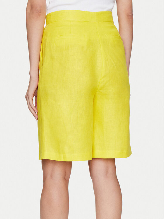 ViCOLO ViCOLO Kratke hlače iz tkanine TB0788 Rumena Relaxed Fit