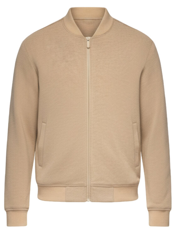 Ombre Ombre Bunda bomber C583 Béžová Regular Fit