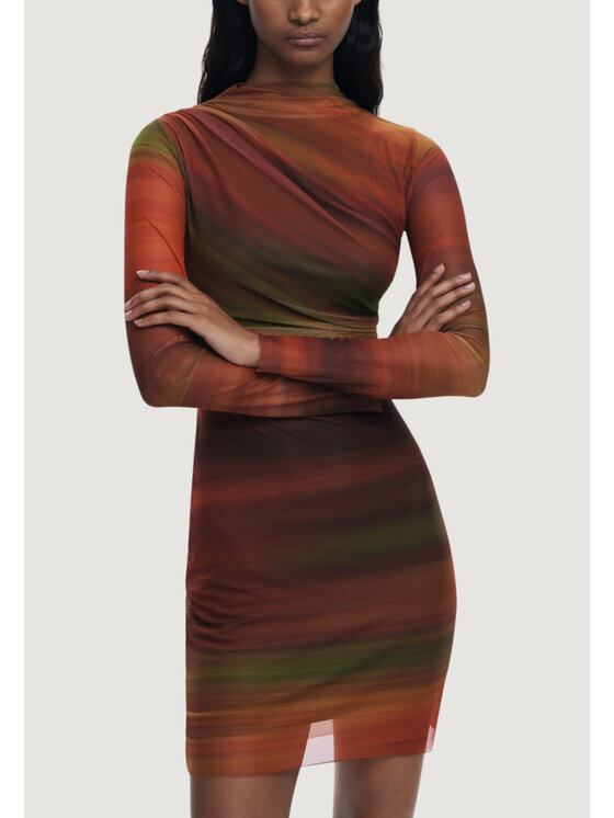 Desigual Desigual Vestito da giorno VEST_DANTE Arancione Firm Fit