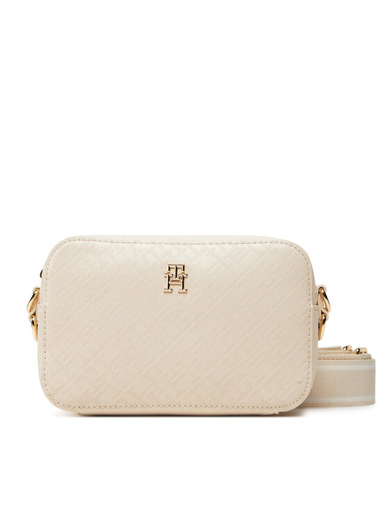 Tommy Hilfiger Tommy Hilfiger Ročna torba Th Distinct Camera Bag Mono AW0AW17221 Bež