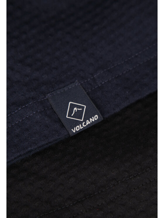 Volcano Volcano T-Shirt TM-DARK Granatowy Regular Fit