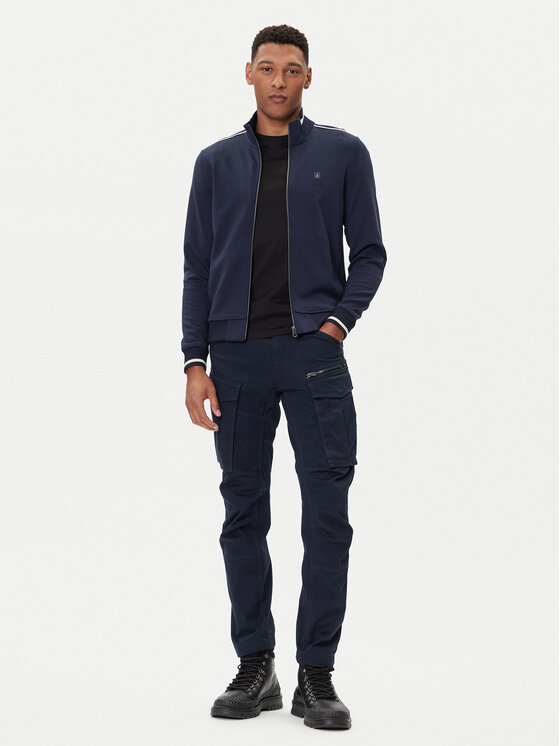 Aeronautica Militare Aeronautica Militare Džemperis ar kapuci 252FE2065UF00667 Tumši zils Regular Fit
