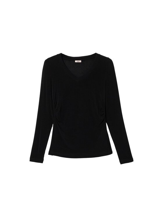 Oltre Oltre T-shirt G060J004607N033 Nero Slim Fit