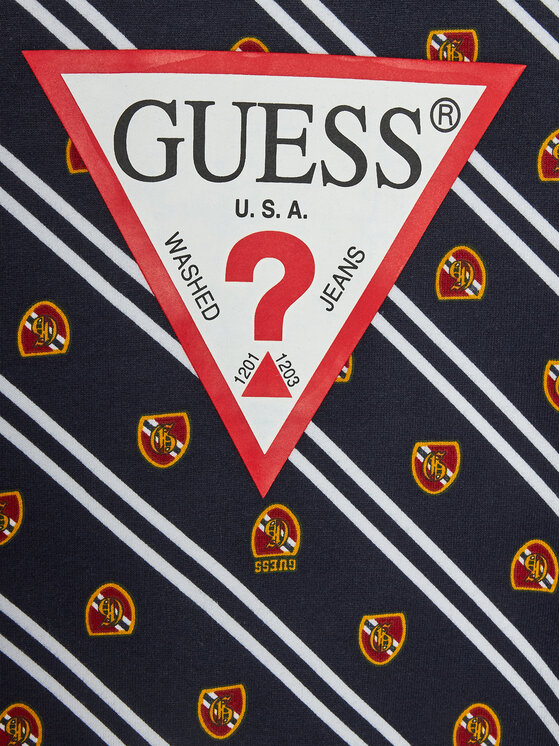 Guess Guess Pulóver L4RQ01 KA6R3 Sötétkék Regular Fit
