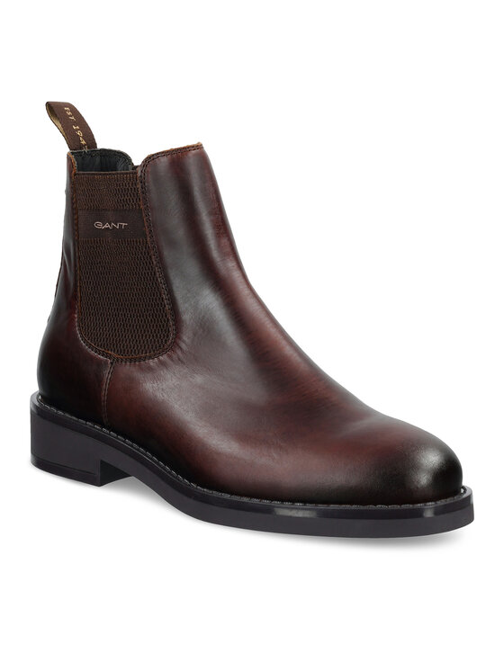 Gant Gant Kotníková obuv s elastickým prvkem 31651105 Hnědá