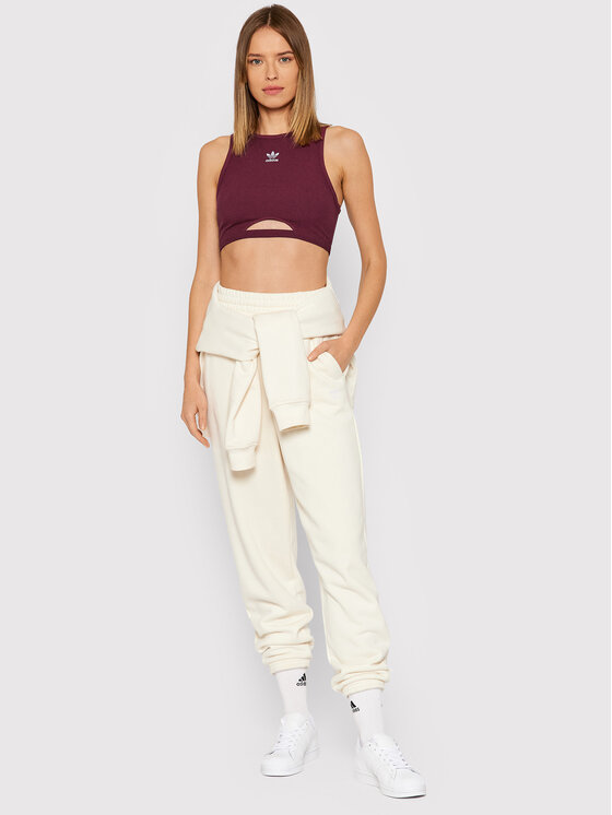 Top adicolor Essentials Rib H06612 Bordeaux Slim