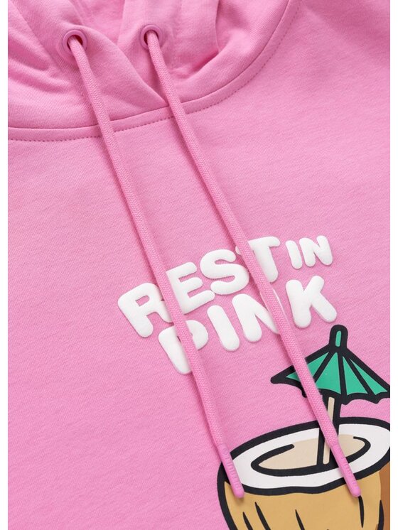 PITBULL PITBULL Bluza REST IN PINK Różowy Regular Fit