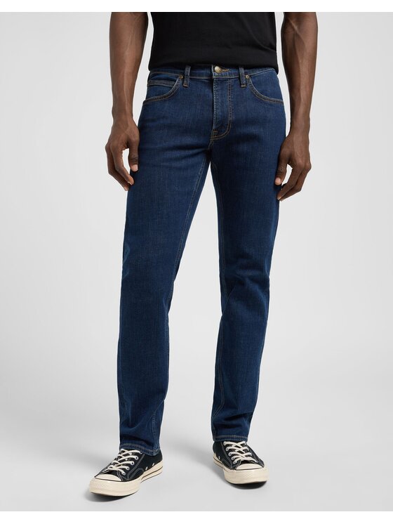 Lee Lee Jeansy DAREN ZIP FLY Niebieski Straight Leg