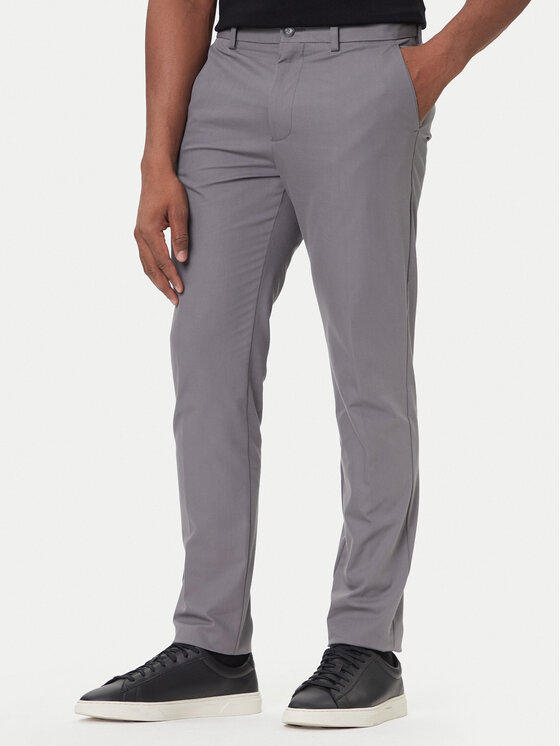 BOSS BOSS Chino kalhoty P-Kaiton1 50543945 Šedá Slim Fit