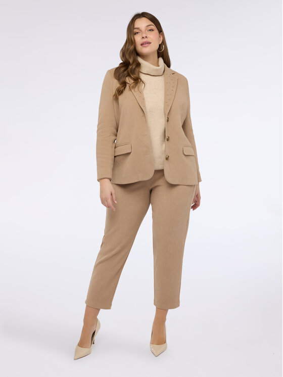 Fiorella Rubino Fiorella Rubino Giacca di transizione Q002T000240N012 Crema Regular Fit