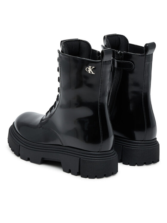 Calvin Klein Calvin Klein Trapery Tronchetto Allacciato V4A5-83133-1453 Czarny
