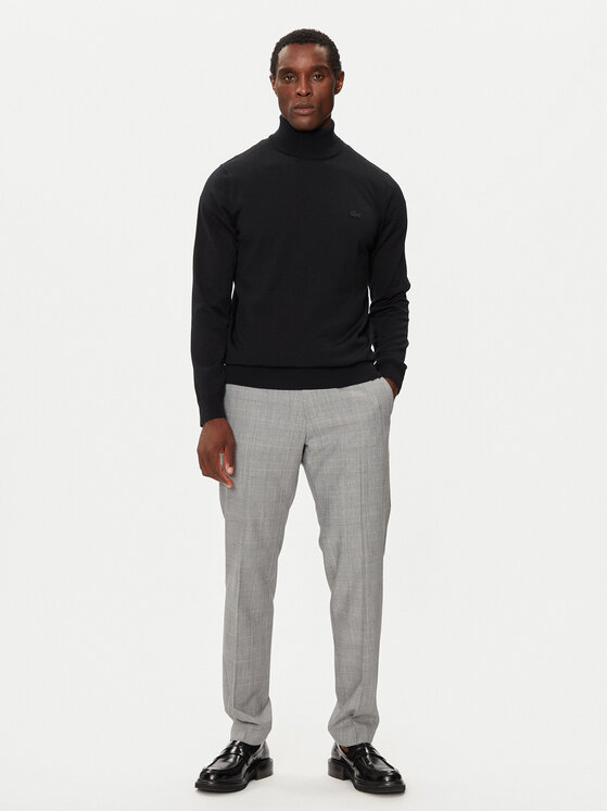 Lacoste Lacoste Rollkragenpullover AH1959 Schwarz Regular Fit