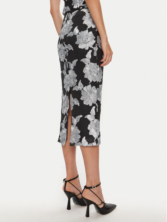 ROTATE ROTATE Ravno krilo Tasha 1130381206 Črna Slim Fit
