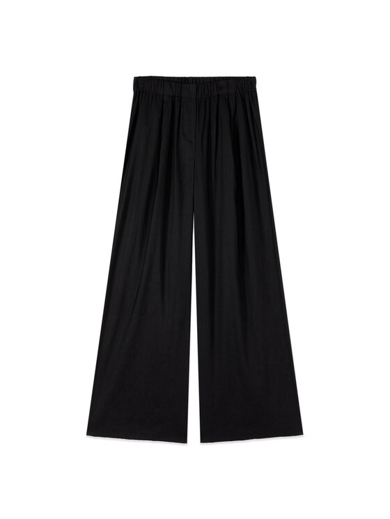 Oltre Oltre Pantaloni di tessuto P002J002453N033 Nero Regular Fit